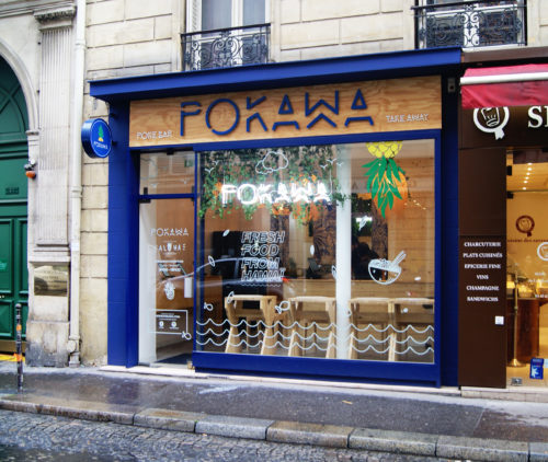 Devanture - Boutique POKAWA - Rue Washington, Paris  8ème